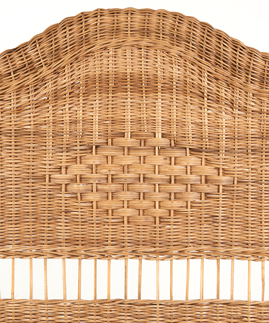 Malawi Furniture Original Headboard cane weave wave
