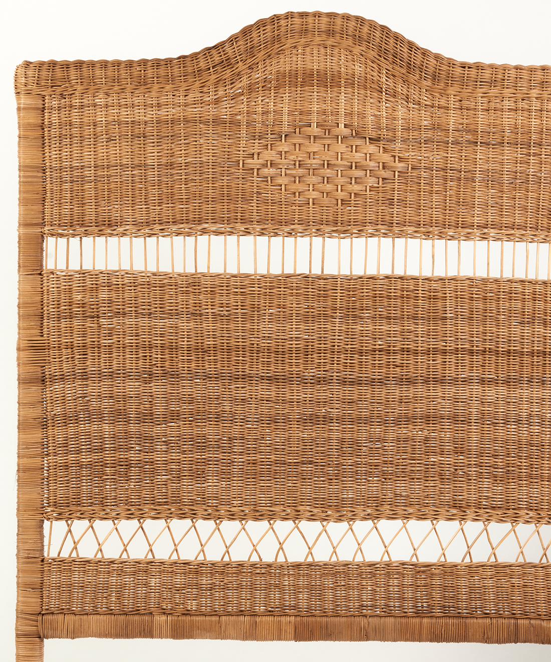 Malawi Furniture Original Headboard cane weave wave