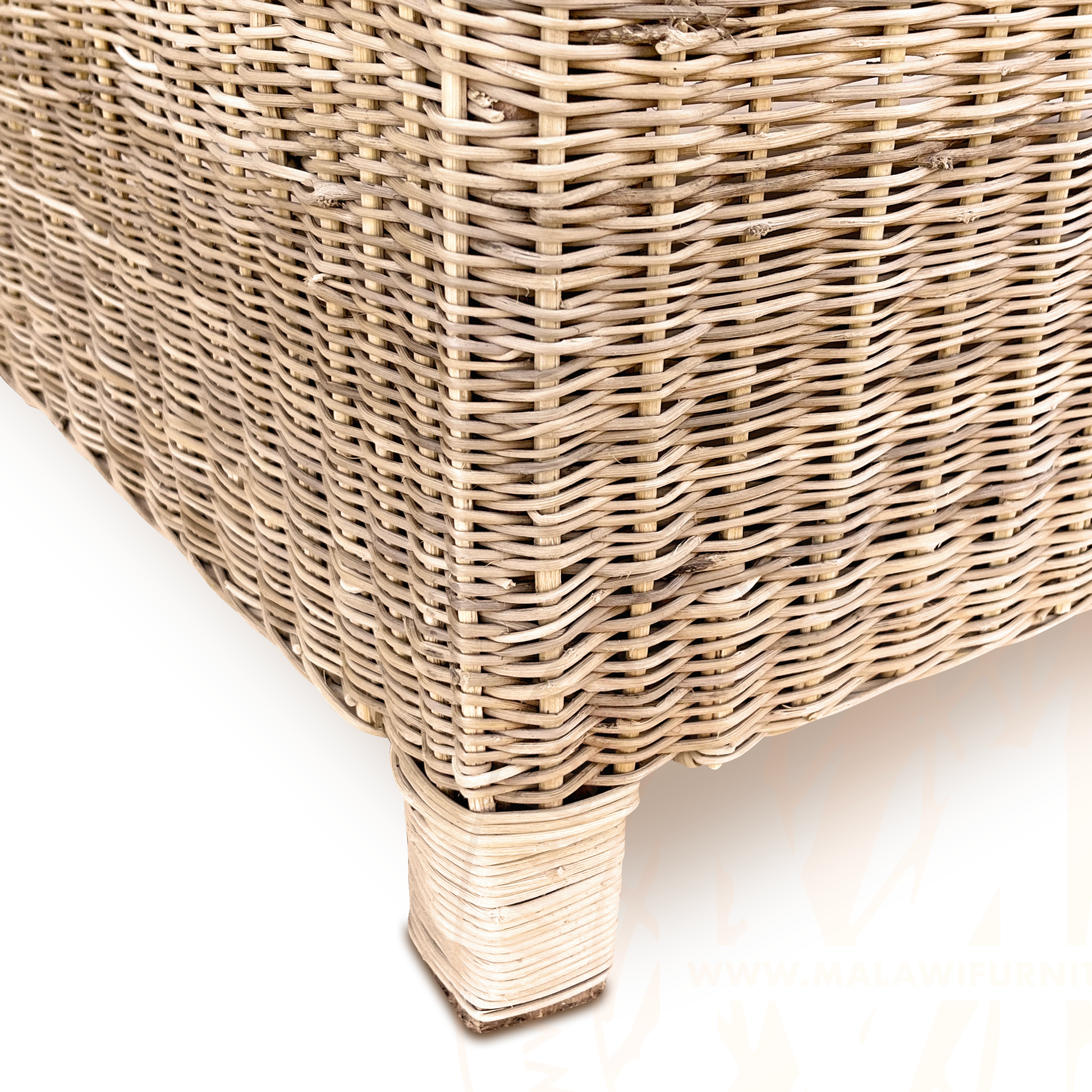 BOX Malawi Couch β Two Seater hand weaved woven rattan cane chair malawi patio outdoor