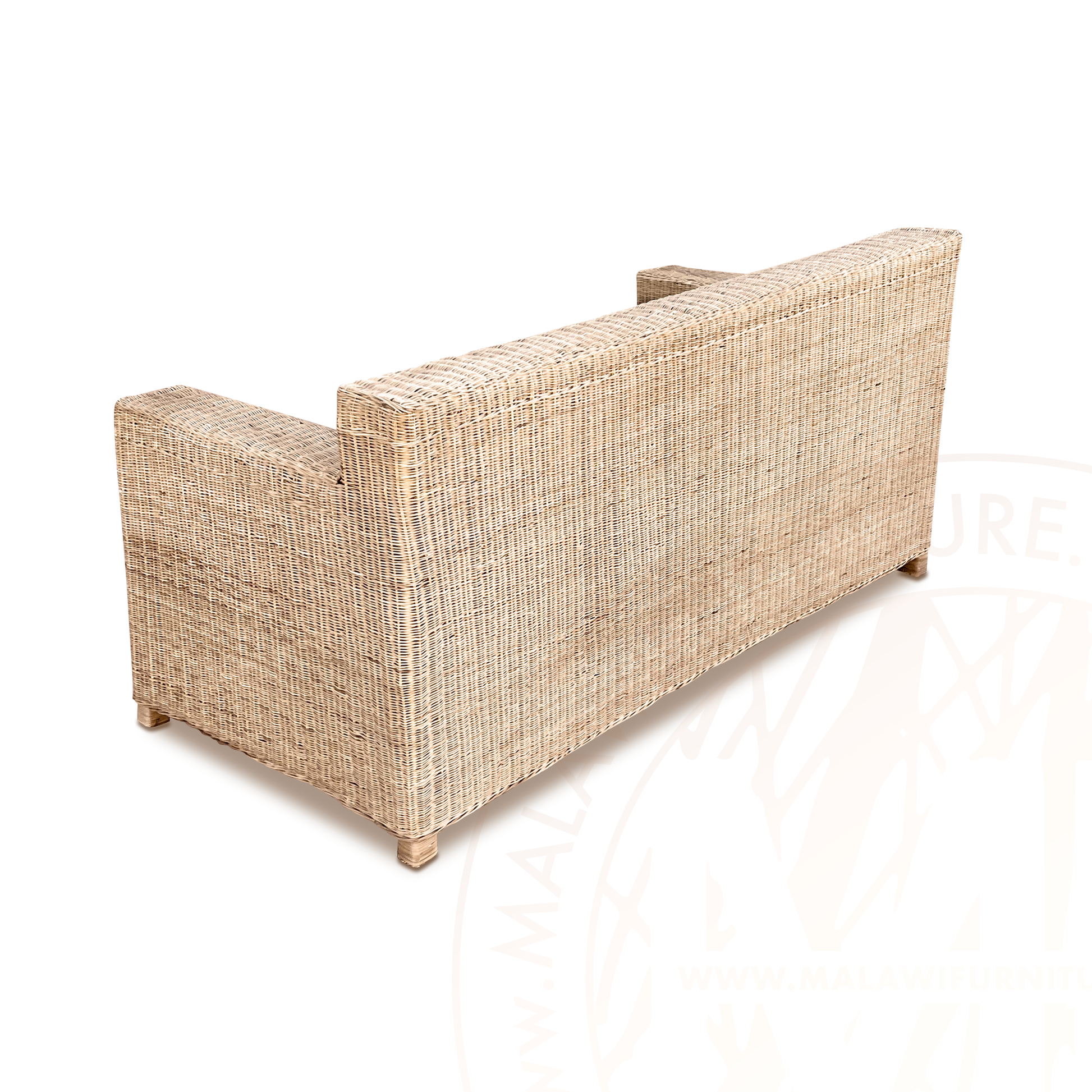 BOX Malawi Couch β Two Seater hand weaved woven rattan cane chair malawi patio outdoor