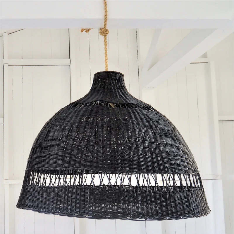 Traditional Cane Pendant Lampshade Malawi rattan