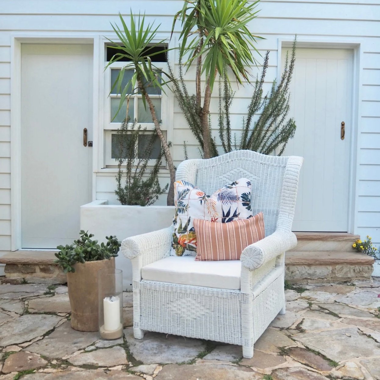 Kasisi Wingback Cane Chair