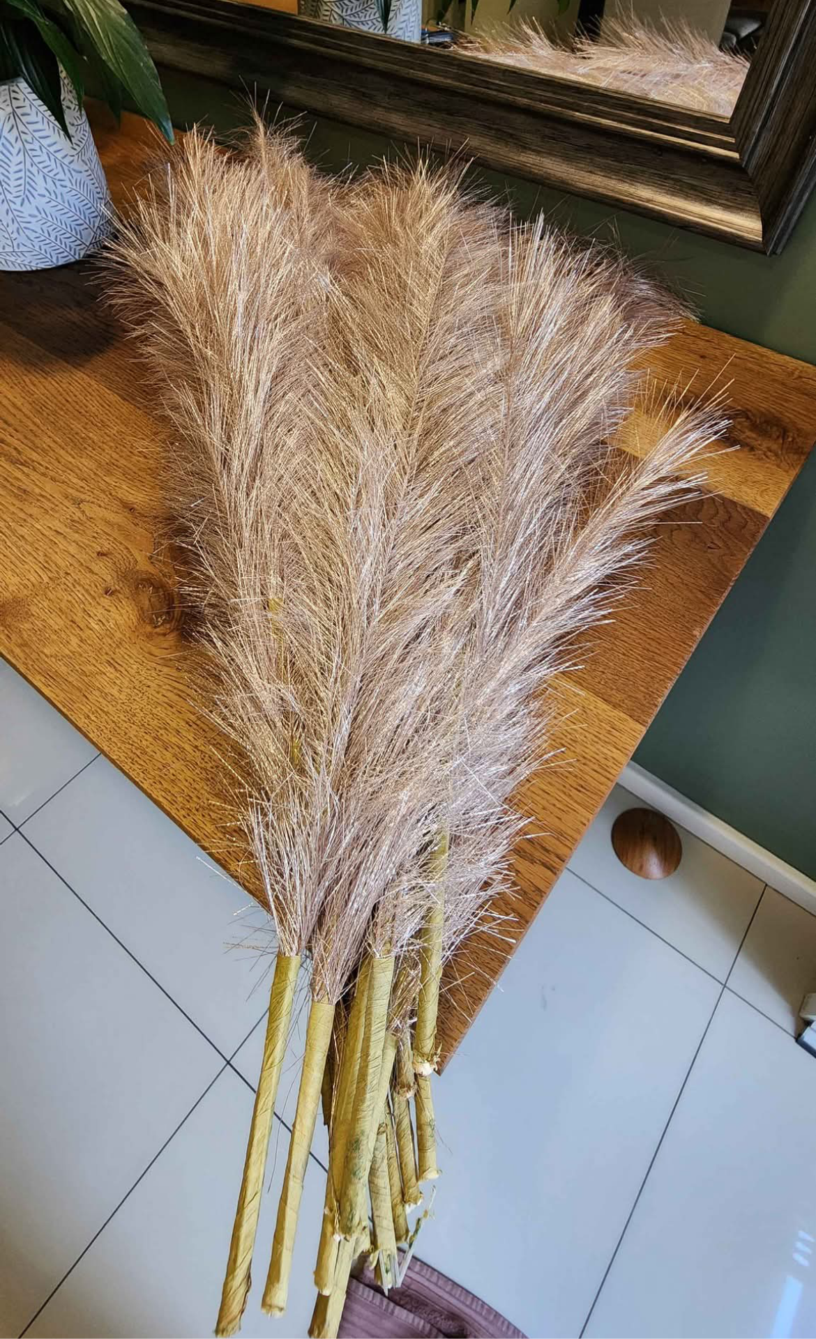 Natural Pampas Grass – Dried Decorative Plumes