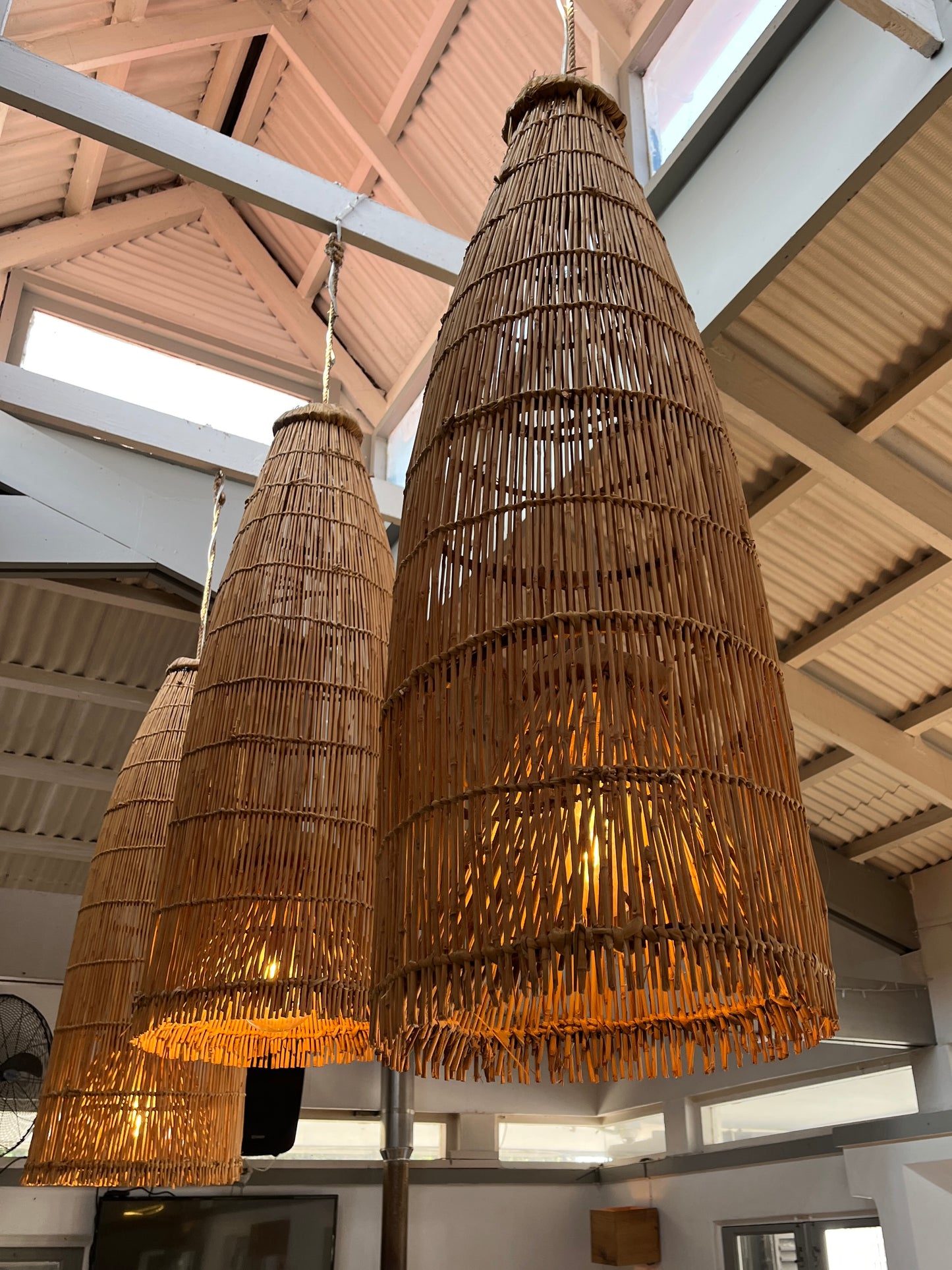 Fishtrap Woven Pendant Lampshade malawi