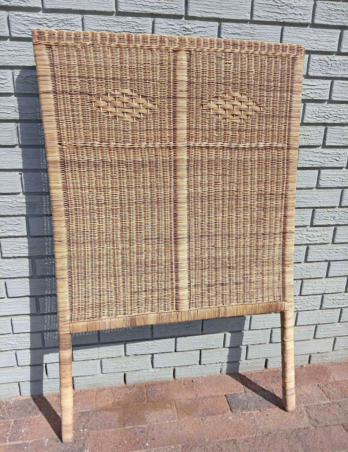 Solid Malawi cane headboard rattan woven