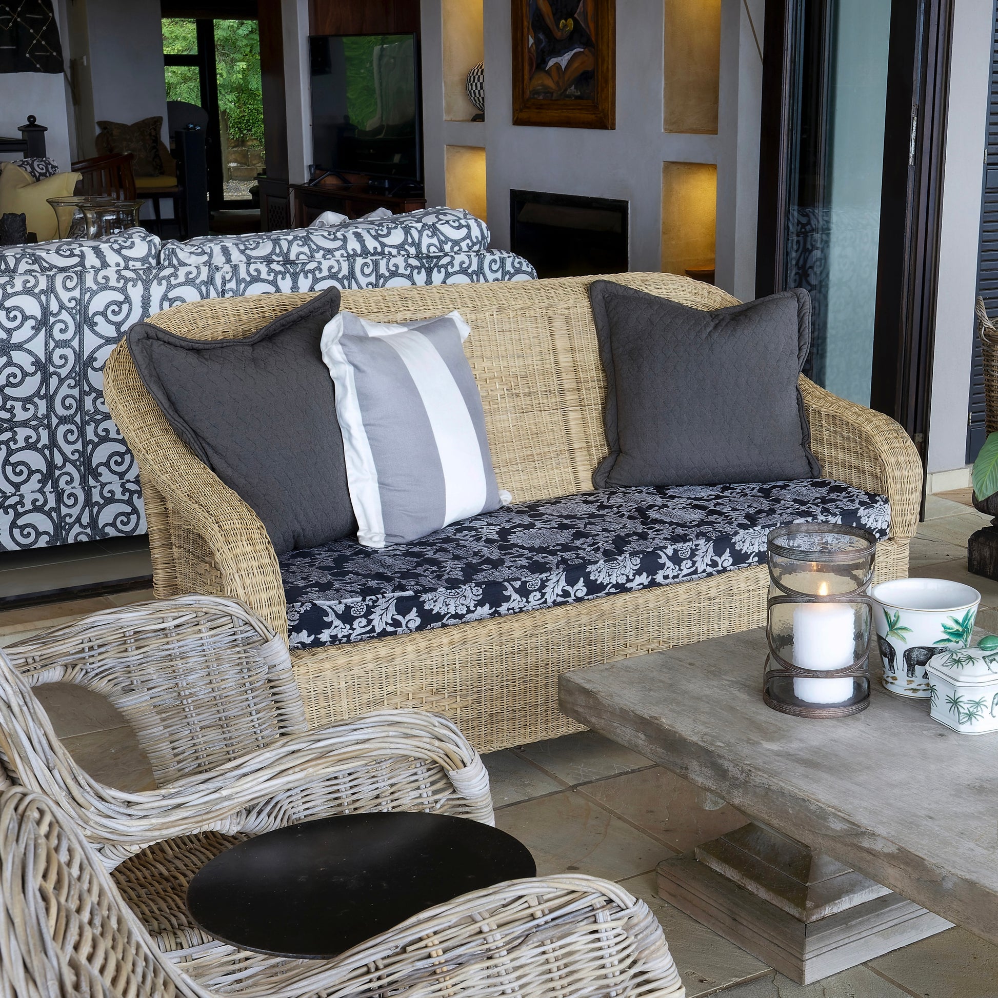Classic Three Seater Malawi Couch triple