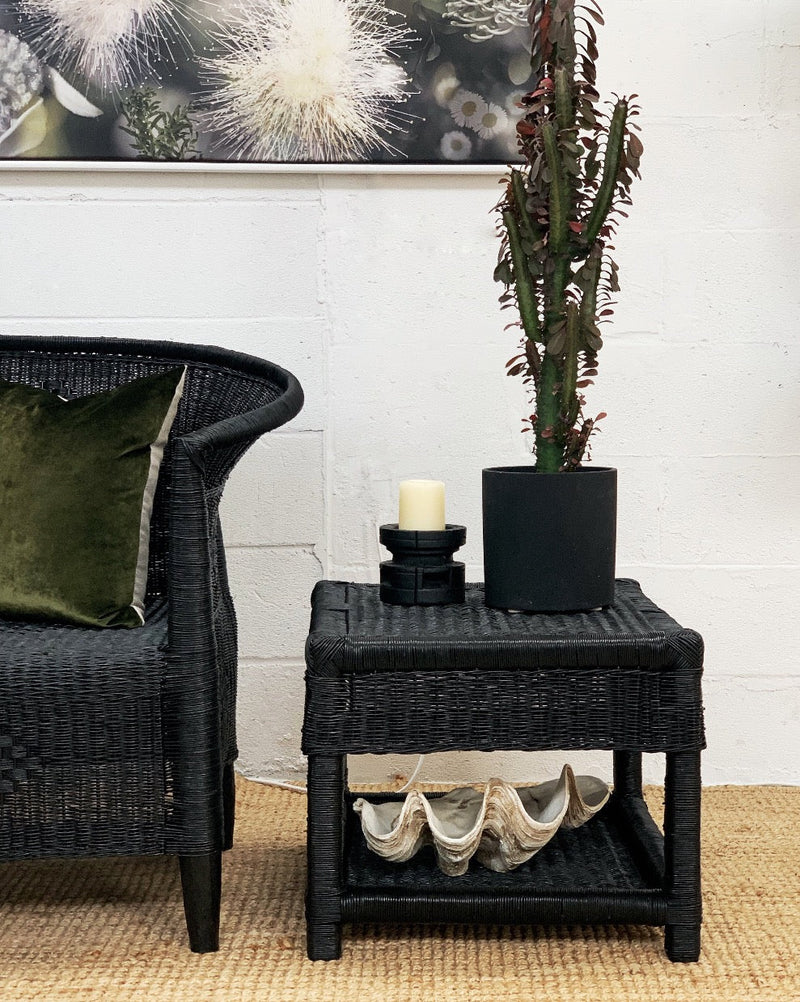 Classic Malawi Bedside Table - Small black