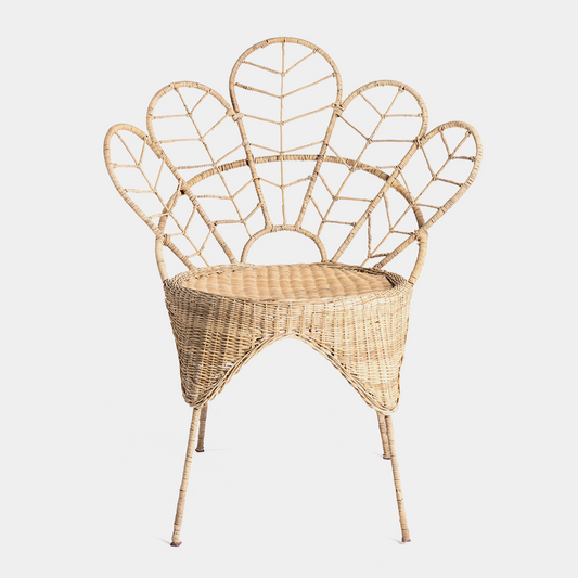 occasional, cane flower chair