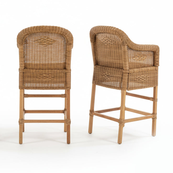 Malawi Furniture - 2 x Classic Bar Stools - Revers Image