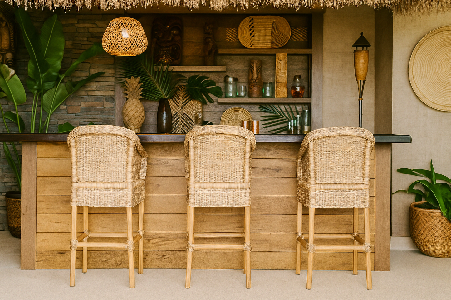 Malawi Furniture - Bar Stools - Tiki-Bali-Home Bar