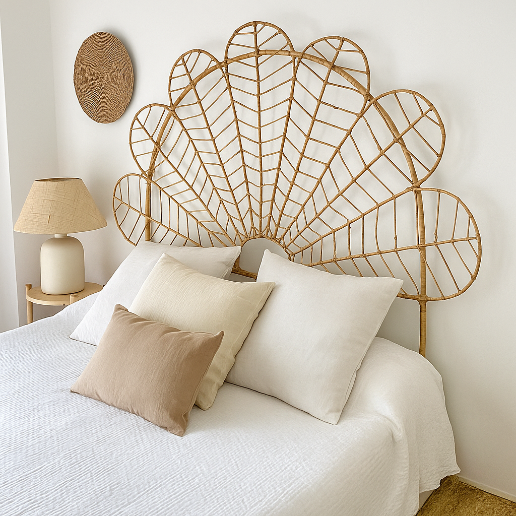 cane flower headboard