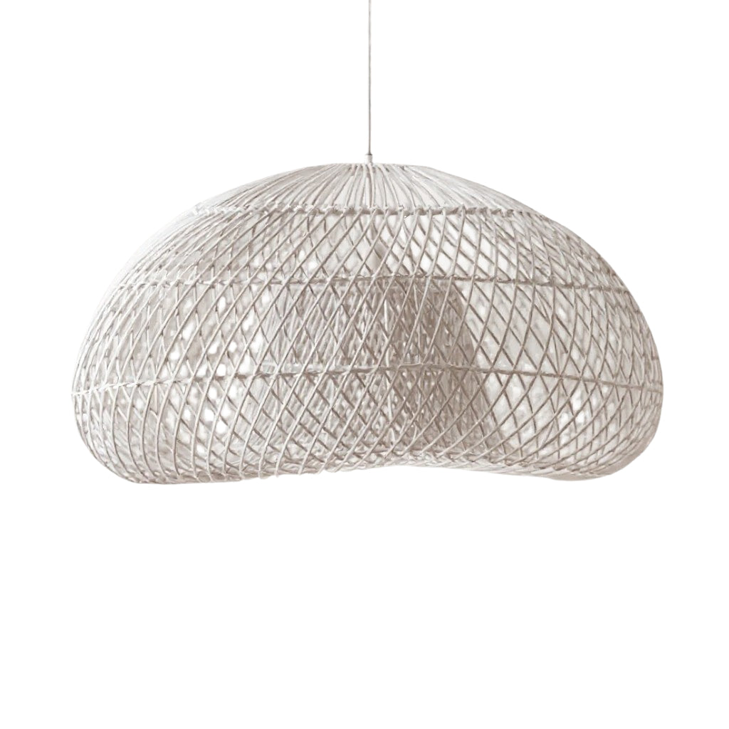 Pebble Pendant Lampshade jellybean - White
