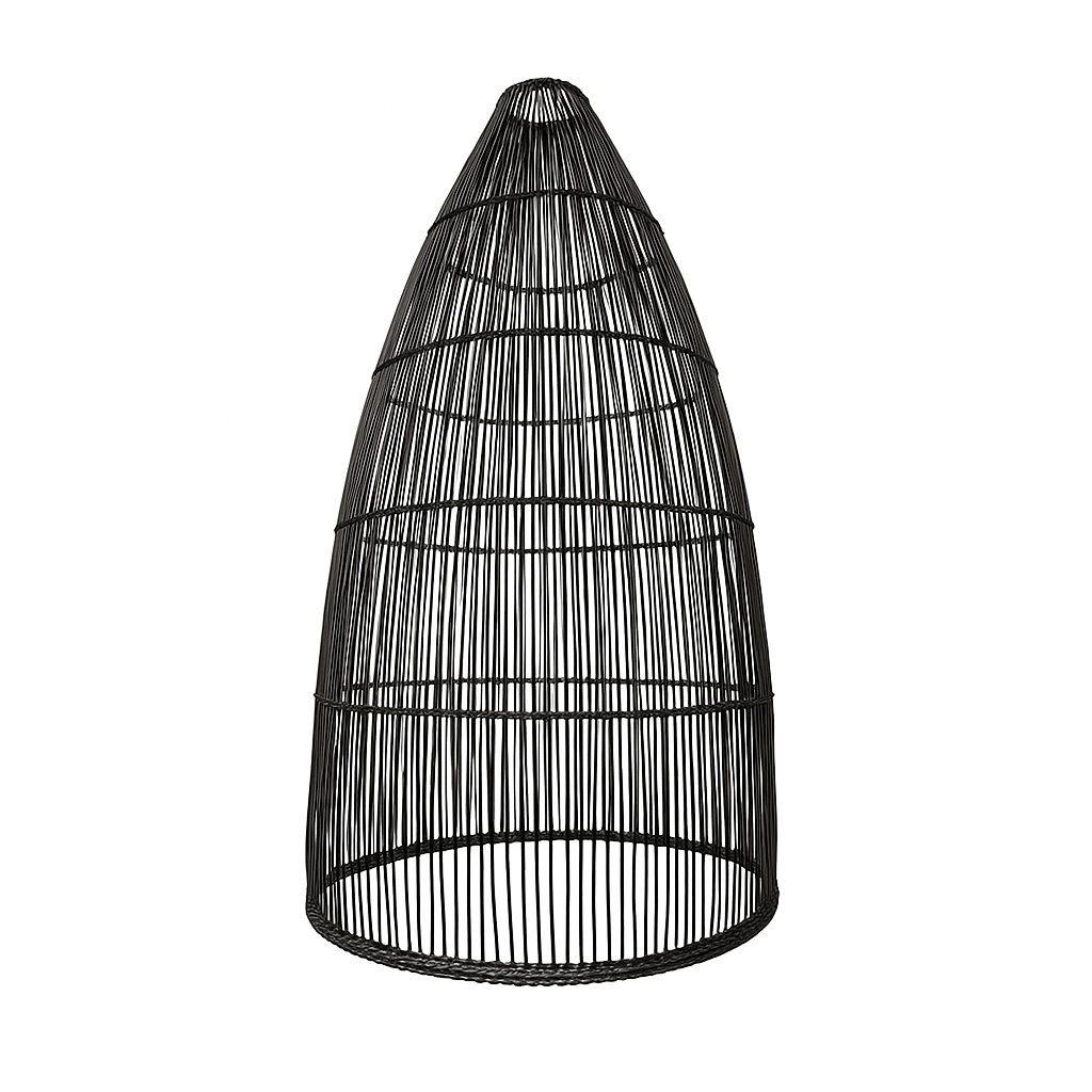 Malawi Furniture - Tall Beehive Pendent - Black