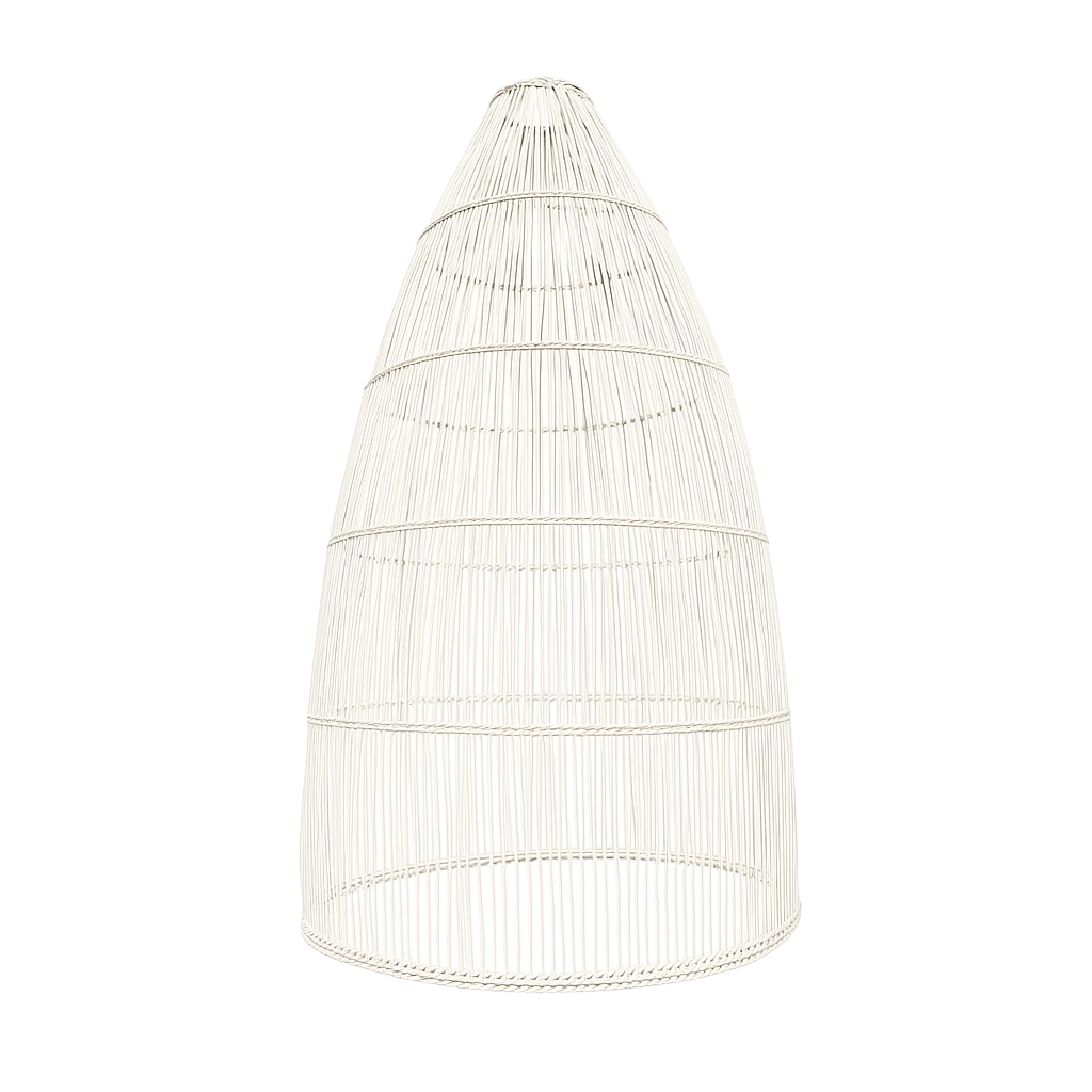 Malawi Furniture - Tall Beehive Pendent - White