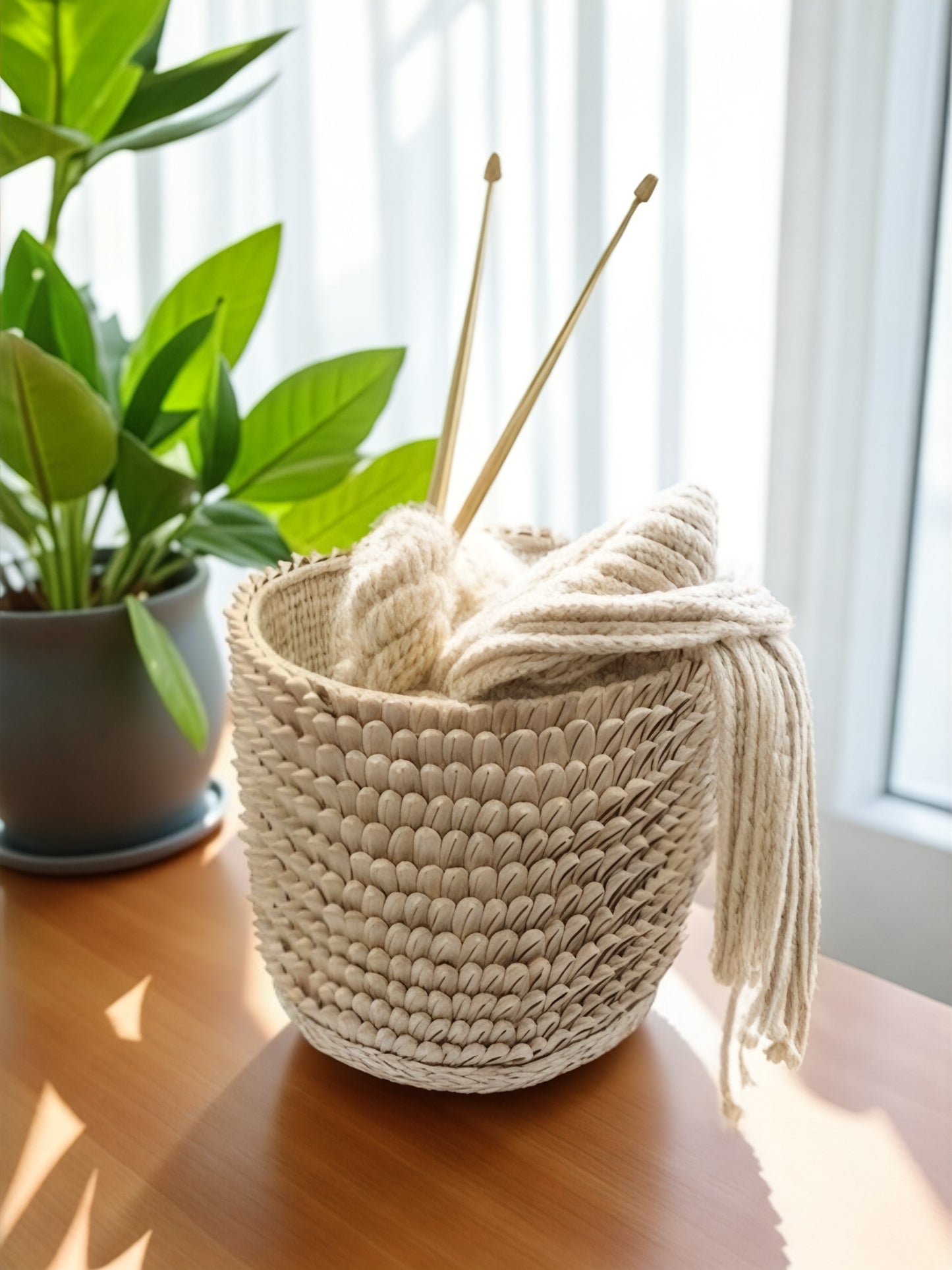 Porcupine Pot Planter Accessory Decor Basket
