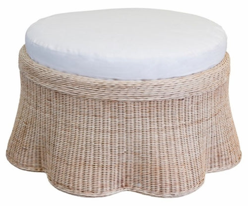 Scalloped Coffee Table with cushion