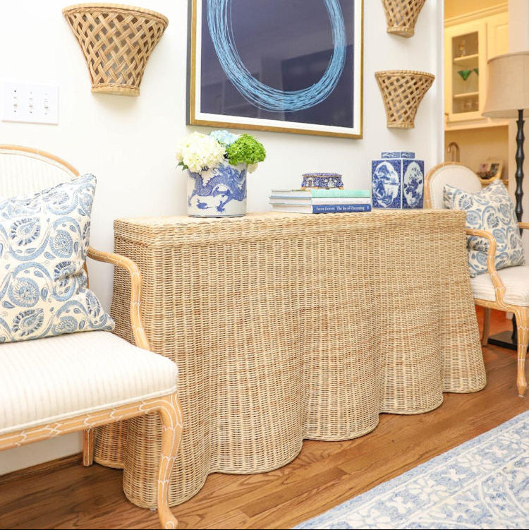 Scalloped Console Table
