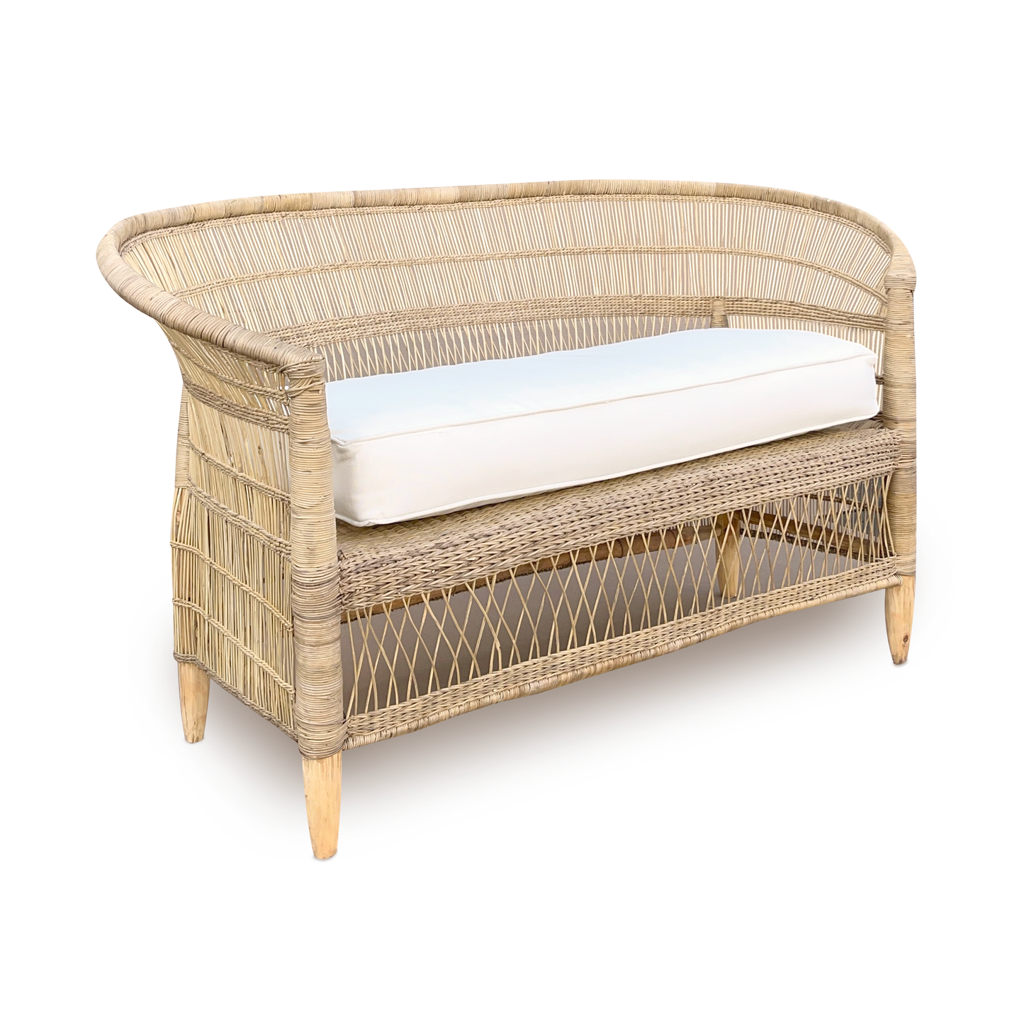 two seater malawi loveseat with cushion