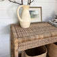 Classic Console Table Malawi weave rattan entrance hall  sideboard