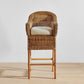 Classic Malawi Bar Stool with arms and cushion