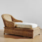 Malawi Classic Lounger with cushion outdoor patio sun bed recliner cane 