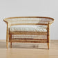 Malawi Furniture - Traditional 2 Seater Couch Chair Front View With Cushion