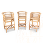 three Traditional Bar Stool Chairs