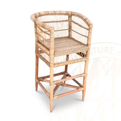 Traditional Bar Stool Chair malawi woven rattan counter