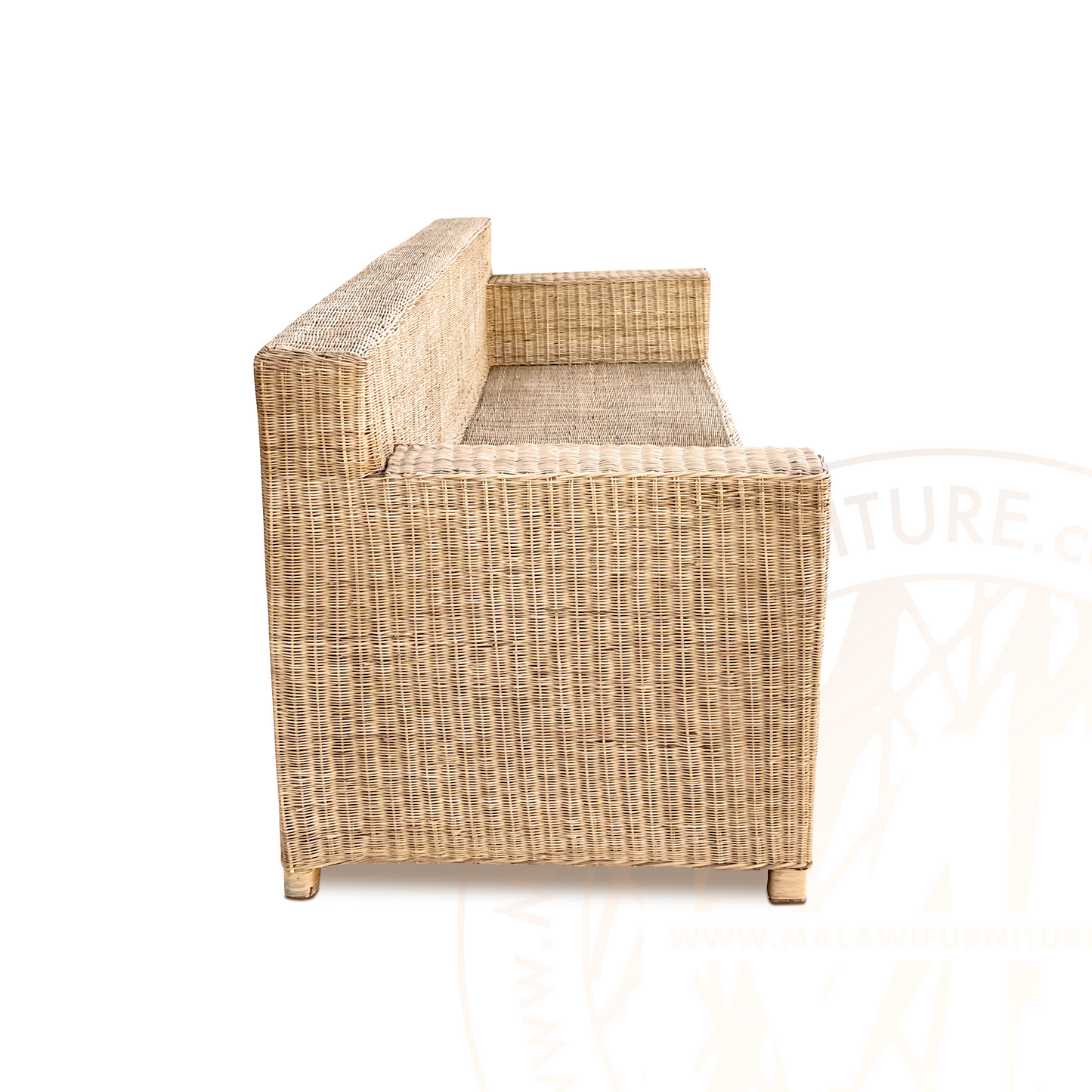 BOX Malawi Couch – Three Seater hand weaved woven rattan cane chair malawi patio outdoor