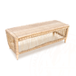 Classic Fancy Rectangular Bench Malawi Furniture hand weaved natural hand made rattan stool