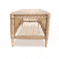 Classic Fancy Rectangular Bench Malawi Furniture hand weaved natural hand made rattan stool