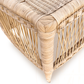 Classic Fancy Rectangular Bench Malawi Furniture hand weaved natural hand made rattan stool