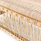 Classic Fancy Rectangular Bench Malawi Furniture hand weaved natural hand made rattan stool