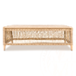 Classic Fancy Rectangular Bench Malawi Furniture hand weaved natural hand made rattan stool