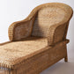 Malawi Classic Lounger with cushion outdoor patio sun bed recliner cane 