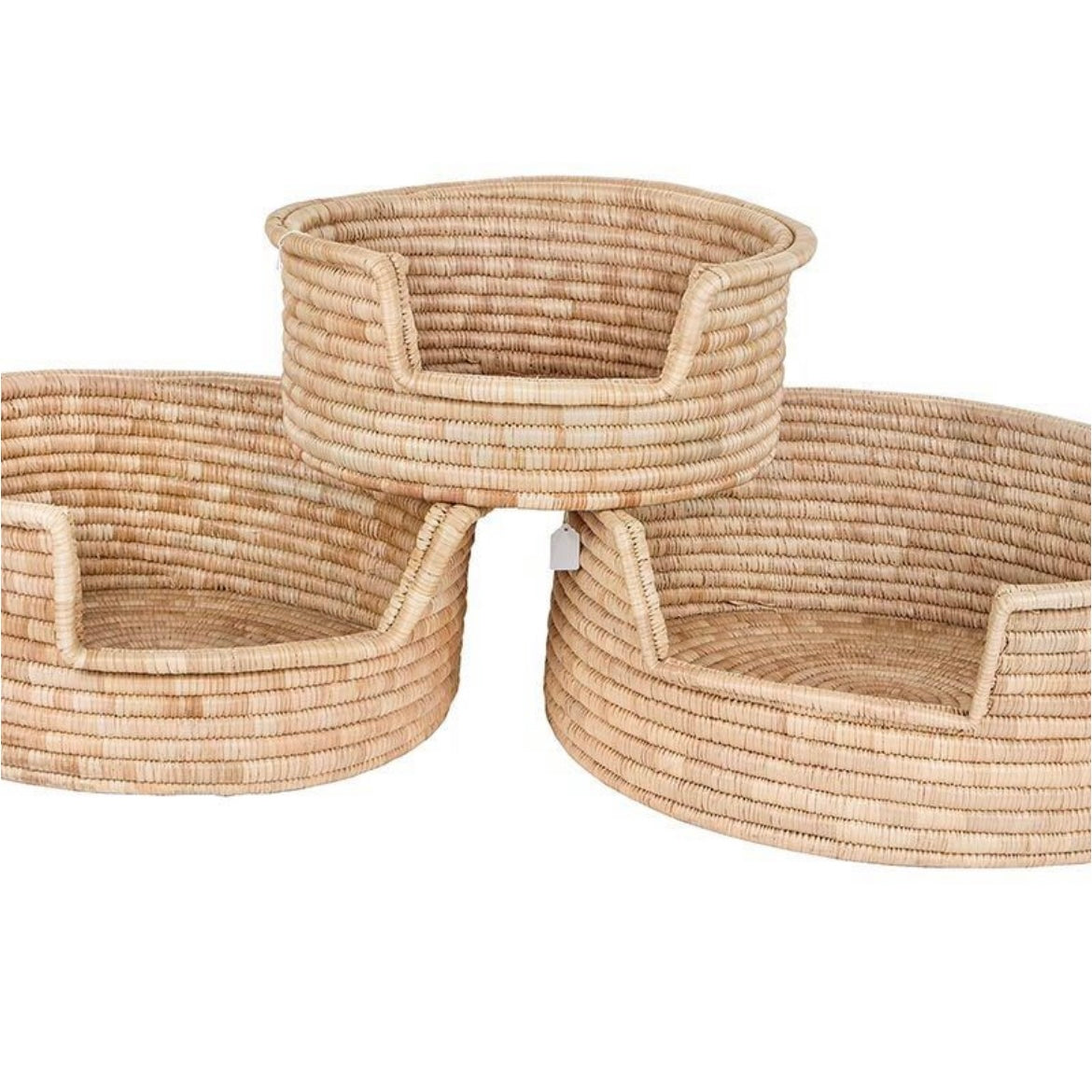 Pet Basket made from Malawi Cane dog cat warm cushion durable