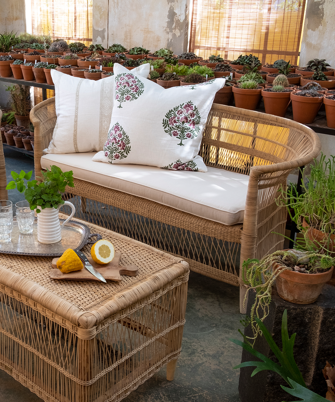 Malawi Fancy Coffee Table - Small Bench