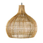 Bell Pendant Lampshade cane straight weave