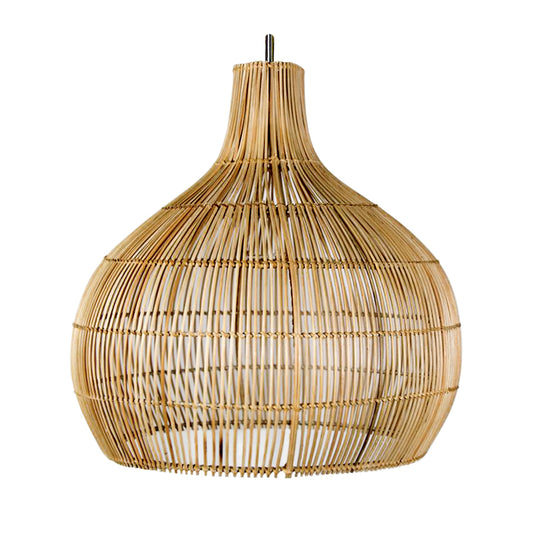 Bell Pendant Lampshade cane straight weave