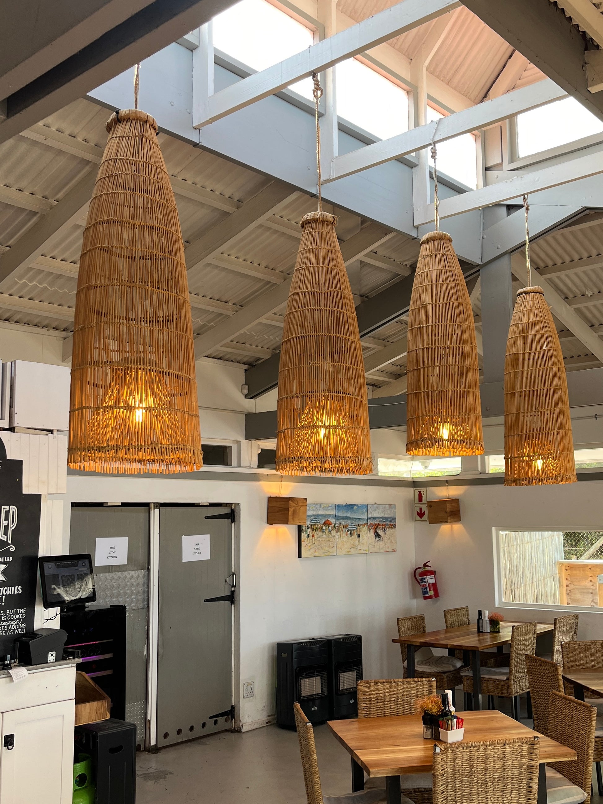 Fishtrap Woven Pendant Lampshade malawi 