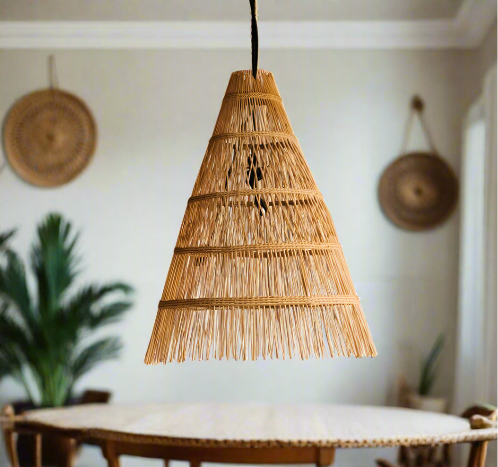 Chipewa Pendant Lampshade rattan cane malawi