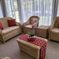 Classic One Seater Malawi Couch set with Natural Cushions From Malawi Furniture