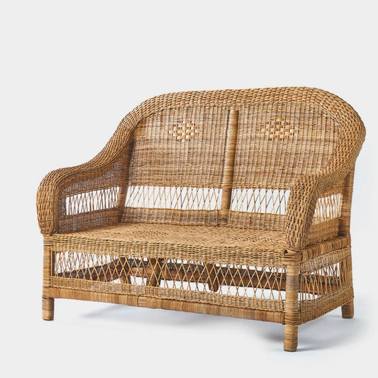 Classic Two Seater Malawi Couch (Open weave)
