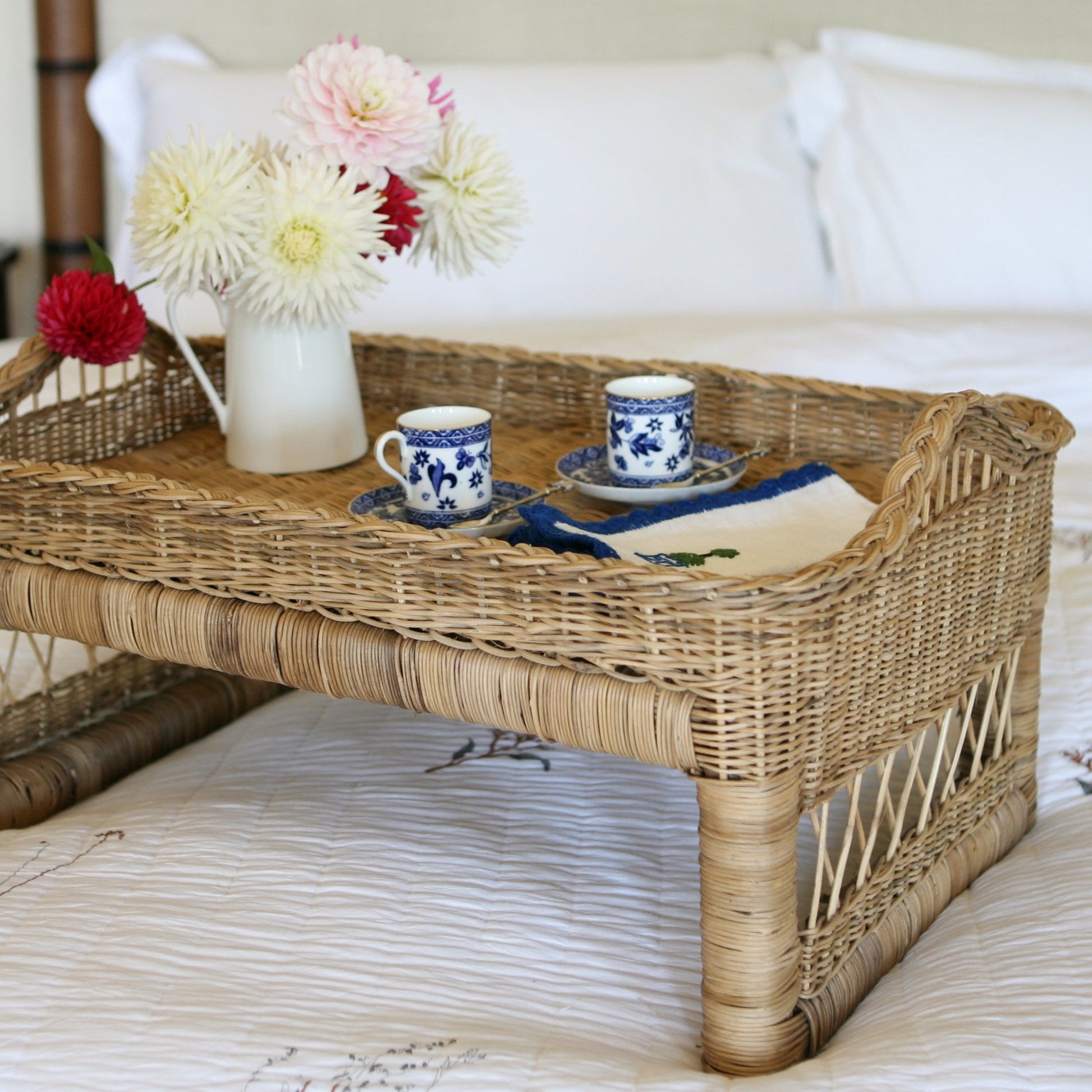 Cane Breakfast Bed Tray serving