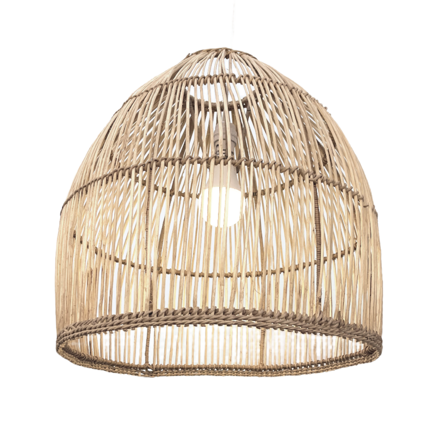 Malawi Rattan Cane, this 'Beehive' designer pendant lampshade