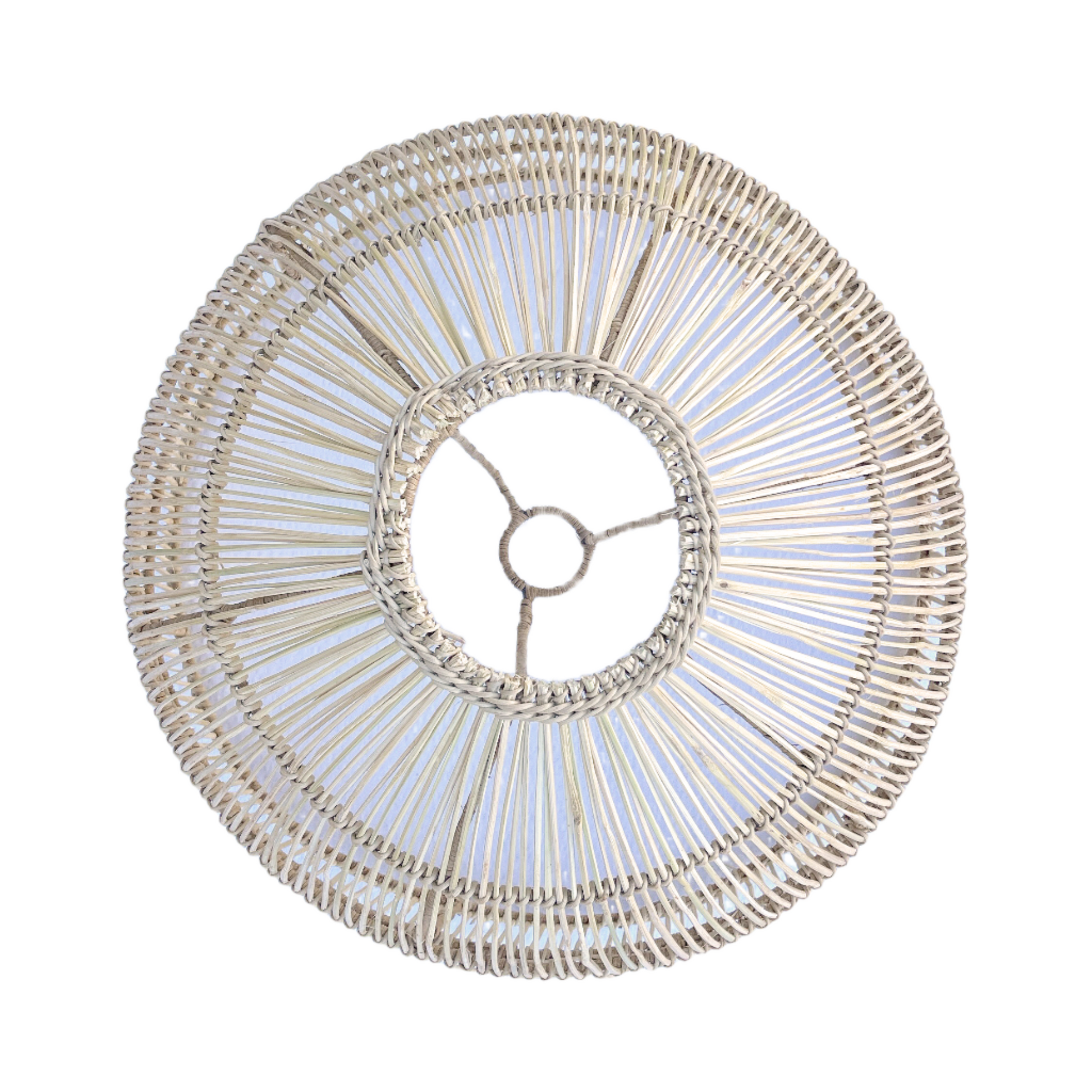 Dome Pendant Lampshade cane hand woven weave