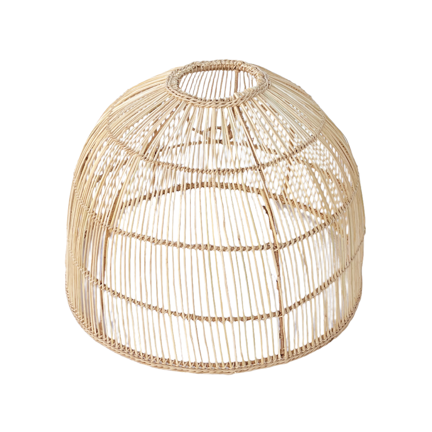 Dome Pendant Lampshade cane hand woven weave