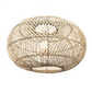 Pumpkin rattan cane pendant lampshade