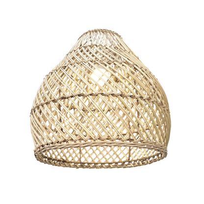 Bell Pendant Lampshade made from Malawi rattan cane - Small