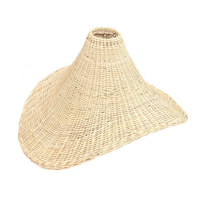 Transform your living space into a serene haven with our handcrafted Malawi Wave pendant lampshade. Made from Malawi cane by skilled artisans, its intricate weave patterns and organic shape create a captivating focal point. Experience the warm, dappled light and rich heritage of this unique piece, perfect for solo display or enchanting clusters.